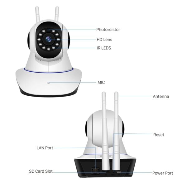 HD 1080P WiFi IP Camera with Night Vision, Smart Auto Tracking - Image 5