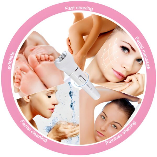 Kemei KM-2199 Multi-Functional Rechargeable Epilator - Image 3