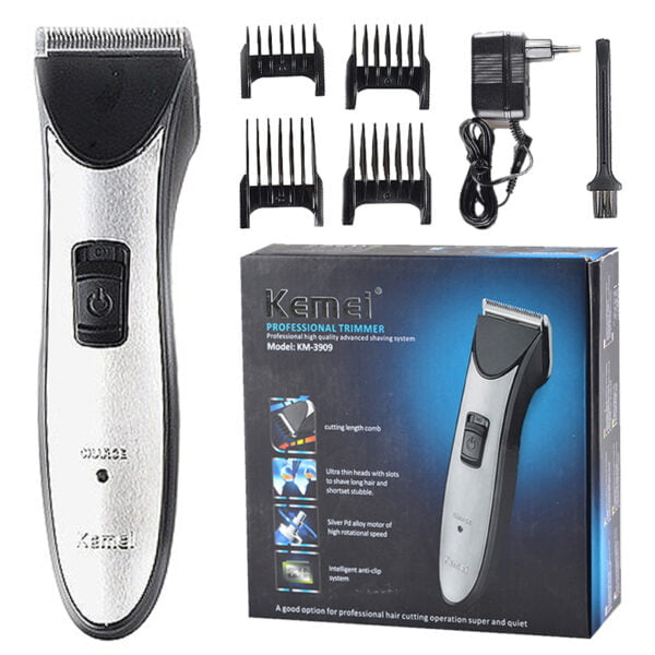 KM 3909 Rechargeable Hair Trimmer & Clipper with Adjustable Comb - Image 5