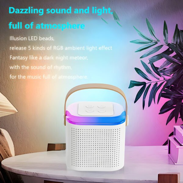 Y1 Mini RGB USB Rechargeable Wireless Karaoke Speaker - Image 5