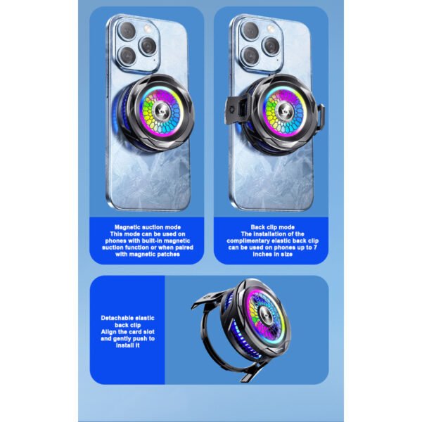 SL-25 15W Mobile Phone Cooler with Fast Ice Cooling & RGB LED - Image 6