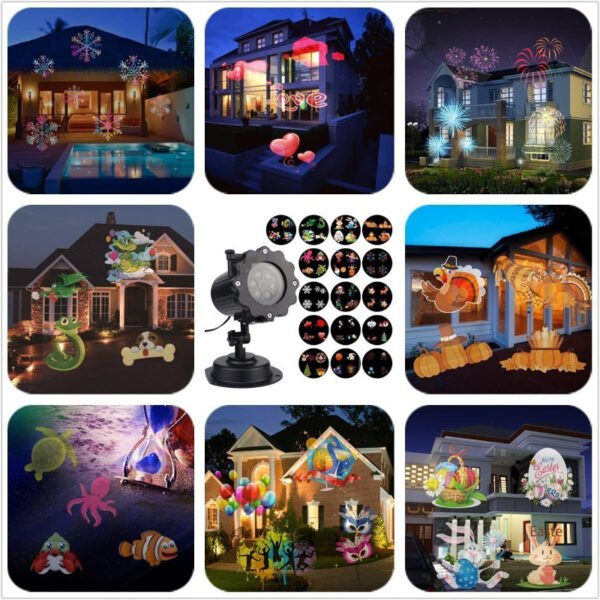 LED Projection Light with 16 Patterns - Image 7