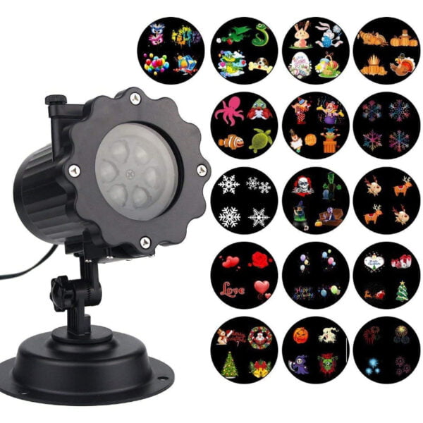 LED Projection Light with 16 Patterns