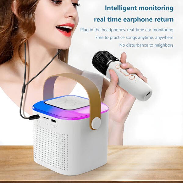 Y1 Mini RGB USB Rechargeable Wireless Karaoke Speaker - Image 4
