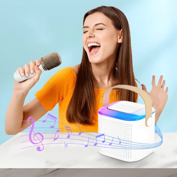 Y1 Mini RGB USB Rechargeable Wireless Karaoke Speaker - Image 2