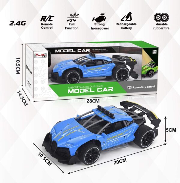 1/18 Scale Drift RC Car, 2.4GHz Remote Control - Image 5