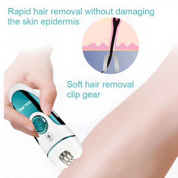 Daling DL-6018 Epilator 4-In-1 Multi-Functional Rechargeable Ladies’ Grooming Kit - Image 7