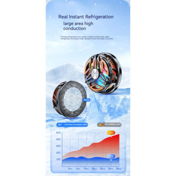 GT31 Magnetic Mobile Cooling Fan with Instant Refrigeration - Image 7