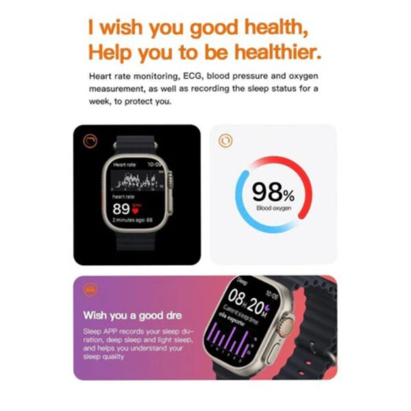 DT 900 Ultra 49mm Smartwatch - Waterproof & Bluetooth Calling - Image 7