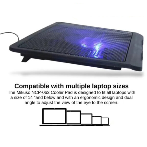CORDIE-1 NCP-063 Slim And Light Weight Notebook Cooling Fan With Rapid Cooling - Image 4