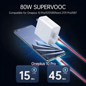 OnePlus 80W Power Adapter Kit with Warp Charge & SuperVOOC Type-C Cable