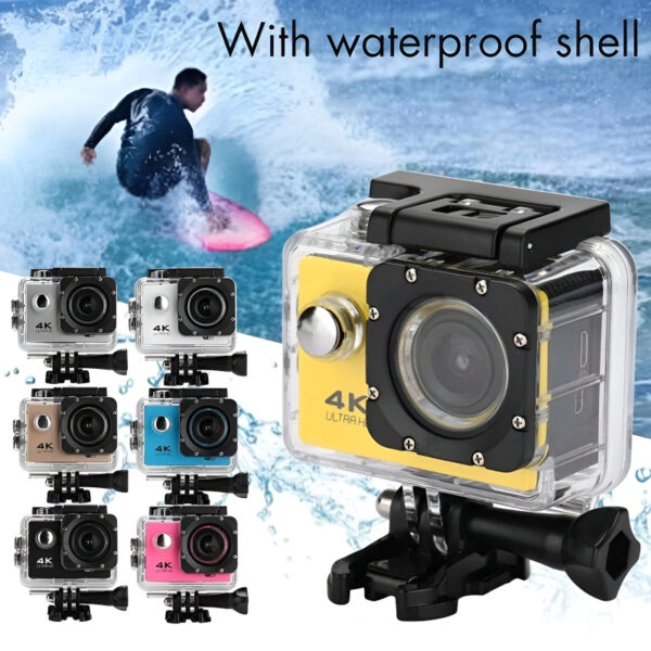 4K Ultra HD Sports Camera, 30M Waterproof, WiFi, 2.0" LCD - Image 5