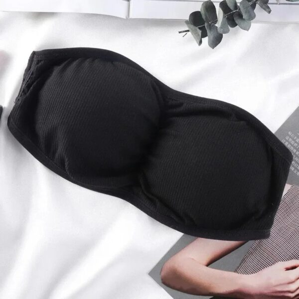 Ladies Soft And Comfortable High-Quality Padded Push-Up Strapless Tube Bralette - Image 8