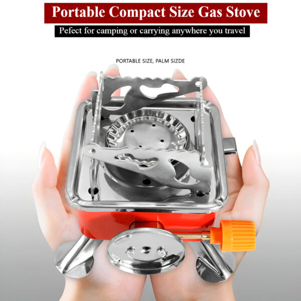 K-202 Compact & High-Quality Mini Portable Foldable Card Type Stove For Outdoor Camping - Image 5