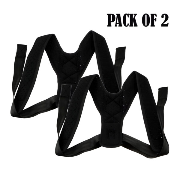 Pack Of 2 Posture Corrector Adjustable Back And Shoulder Support Correction Belts - Image 7
