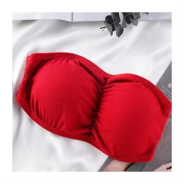 Ladies Soft And Comfortable High-Quality Padded Push-Up Strapless Tube Bralette - Image 2