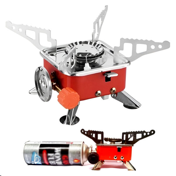 K-202 Compact & High-Quality Mini Portable Foldable Card Type Stove For Outdoor Camping - Image 4