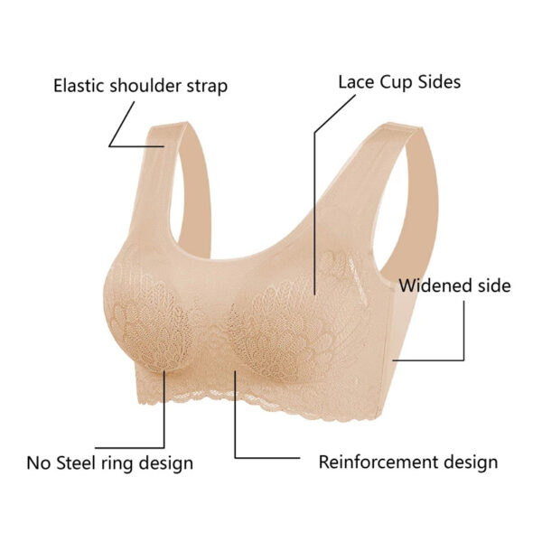 Women Top Vest Seamless Comfort Push Up Bra Shapewear Stretch Comfy Crop Sports - Image 8