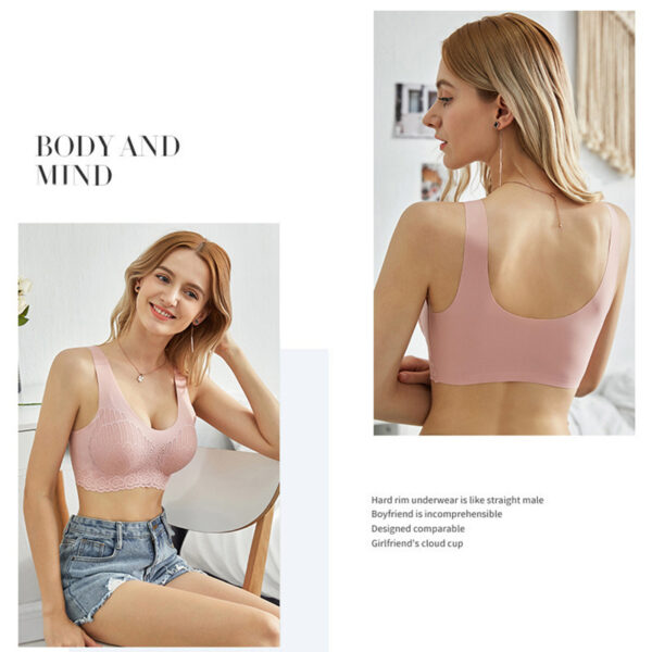 Women Top Vest Seamless Comfort Push Up Bra Shapewear Stretch Comfy Crop Sports - Image 9