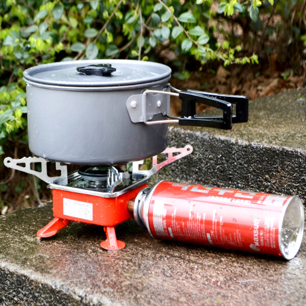 K-202 Compact & High-Quality Mini Portable Foldable Card Type Stove For Outdoor Camping