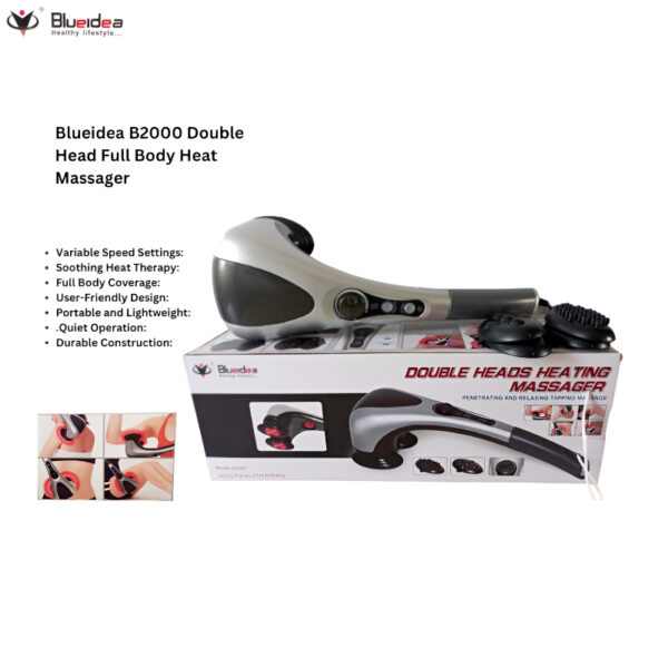 B2000 Blueidea Multi-Purpose Dual Head Full Body Electric Heating Massager - Image 4