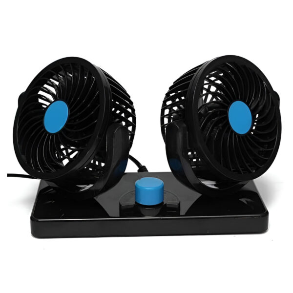 F30 Dual-Headed 360° Rotating Car Fan with Low Noise & Adjustable Airflow - Image 2
