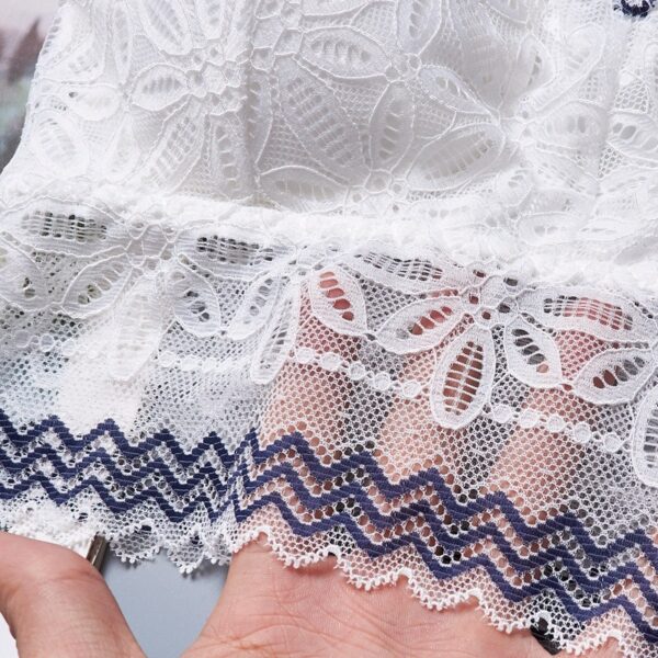 Casual Lace Embroidered Tube Top Woman Seamless Push Up Lace Bra - Image 7
