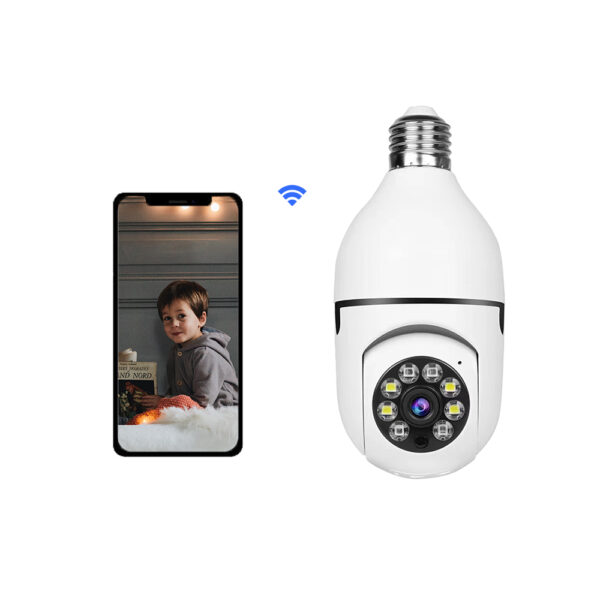 V380 1080P Wireless LED Bulb Camera with Full HD, Night Vision, Pan-Tilt-Zoom, and Two-Way Audio for Wide-Angle Security. - Image 5