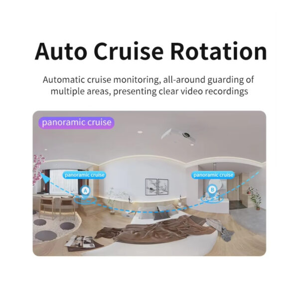 Ultra HD 4K 8MP Indoor Security Camera with Dual Lenses, Night Vision & Real-Time Two-Way Audio - Image 7