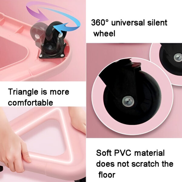 Three-Wheel Abdominal Exerciser – Premium Core Strengthening Gear for Home Fitness - Image 3