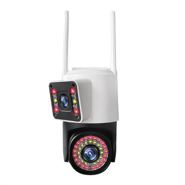 V380PR0 4K Ultra HD Dual Lens PTZ WiFi Camera with Night Vision, Two-Way Audio, and AI Human Motion Tracking for Complete Security. - Image 9