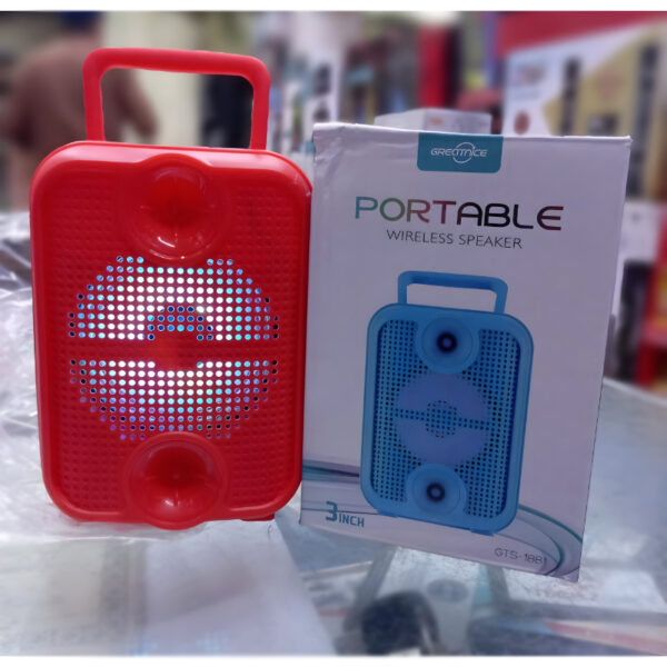 GTS-1881 Portable 3-Inch Bluetooth Wireless Speaker With Lighting Effects - Image 2