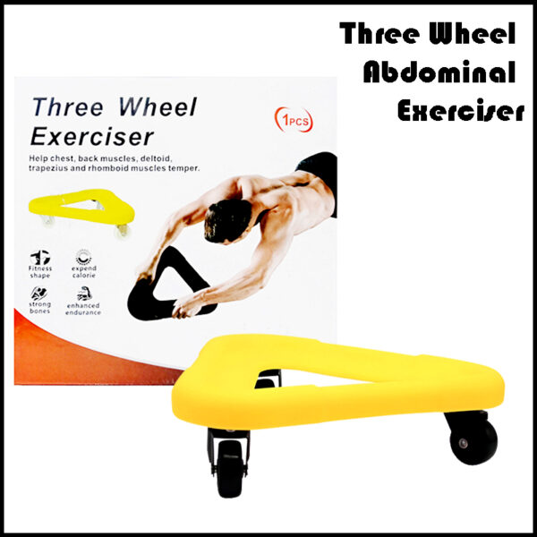 Three-Wheel Abdominal Exerciser – Premium Core Strengthening Gear for Home Fitness - Image 2