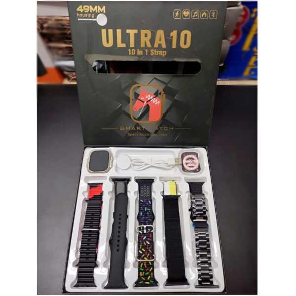 Ultra10 49mm Bluetooth Calling Smart Watch Sleek Design with 10 Interchangeable Straps - Image 9
