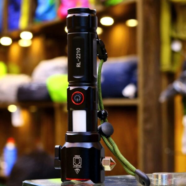 Multi-Functional 1KM Long Range Led Emergency Flashlight With Type-C Charging Powerbank Function - Image 3