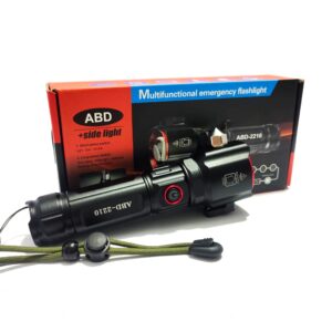Multi-Functional 1KM Long Range Led Emergency Flashlight With Type-C Charging Powerbank Function