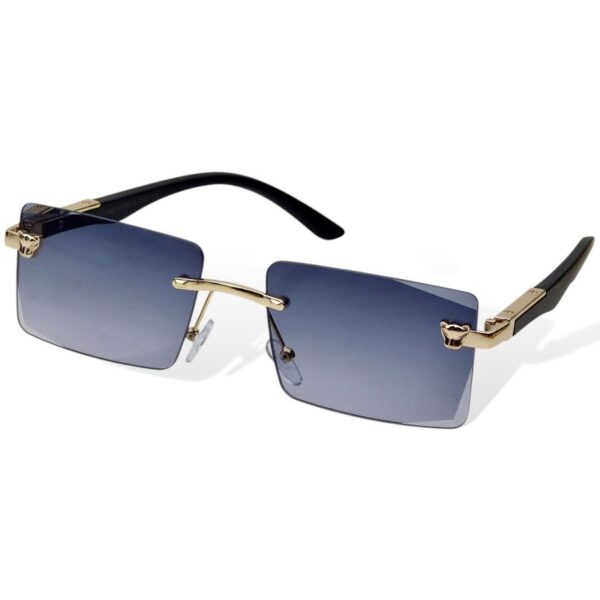Trendy Rimless Polarized Sunglasses – UV400 Protection, Scratch-Resistant & Adjustable Fit