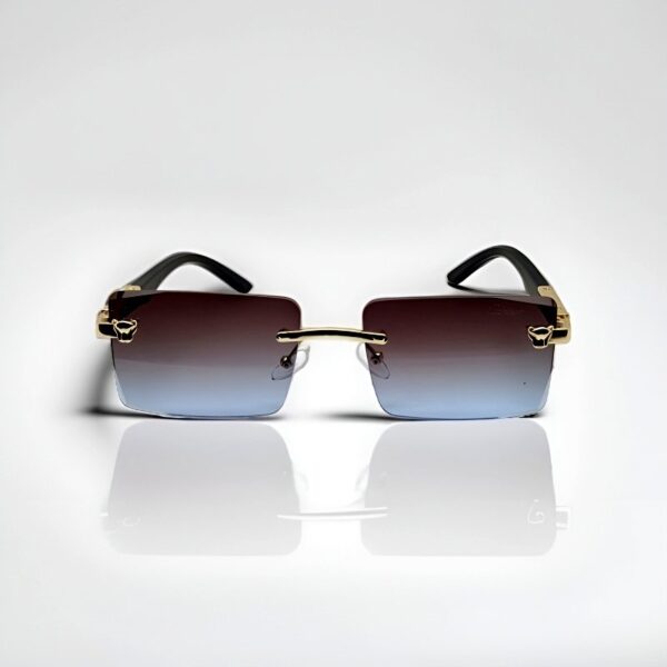 Trendy Rimless Polarized Sunglasses – UV400 Protection, Scratch-Resistant & Adjustable Fit - Image 3