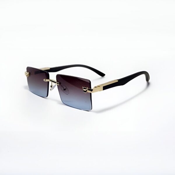 Trendy Rimless Polarized Sunglasses – UV400 Protection, Scratch-Resistant & Adjustable Fit - Image 2