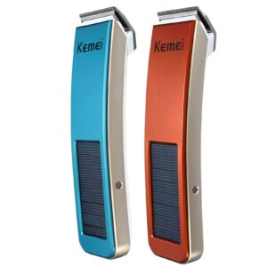 Kemei KM-579 Solar Powered Rechargeable Hair Clipper