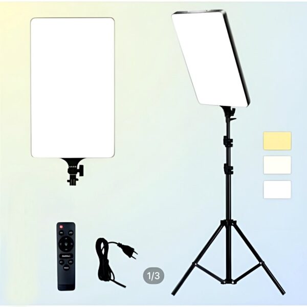 RL-19 Studio LED Rectangular Light Panel – Adjustable Color Temperature & Brightness with Remote Control - Image 9