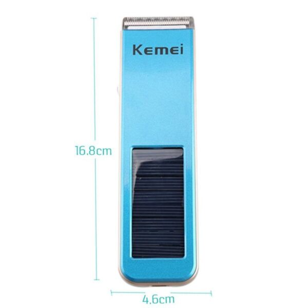 Kemei KM-579 Solar Powered Rechargeable Hair Clipper - Image 4
