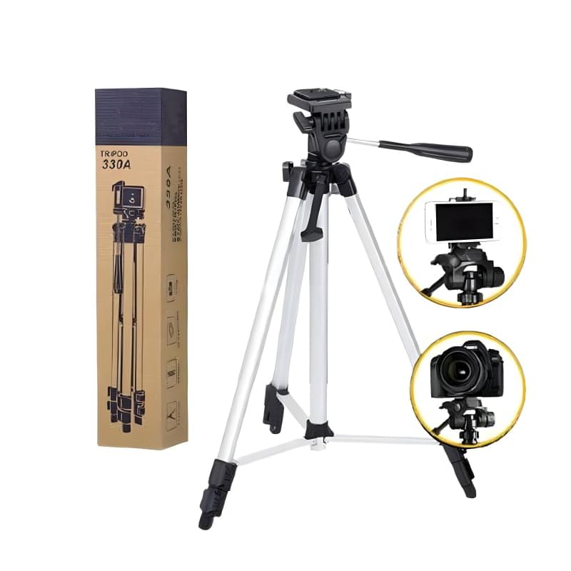 330A Multi-Functional Professional Lightweight Portable Tripod Stand For Mobile Phones And Cameras - Image 3