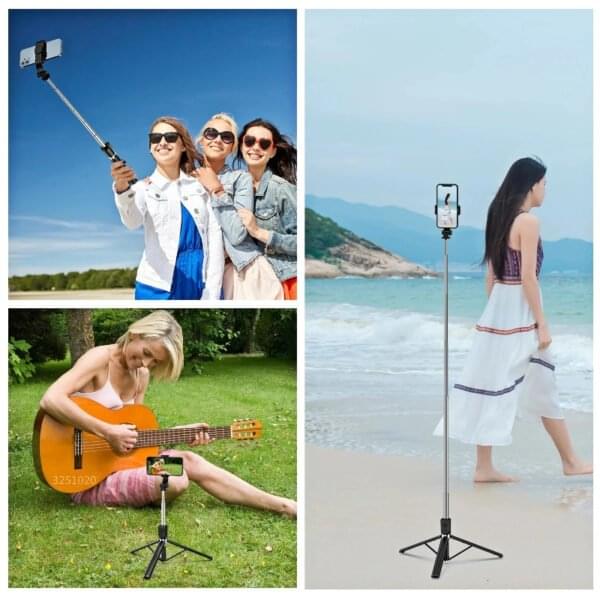 P170S Neepho Original Selfie Stick + Tripod Compatible with iPhone Android for Selfies, Video Recording Vlog - Image 3
