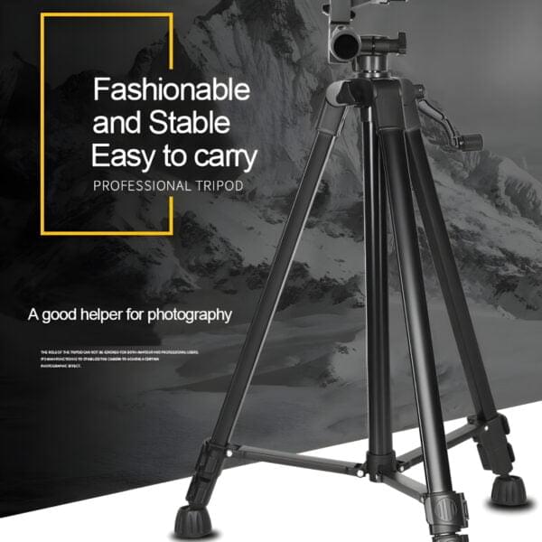 3366 Multi-Functional Professional Lightweight Portable Tripod Stand For Mobile Phones And Cameras - Image 5