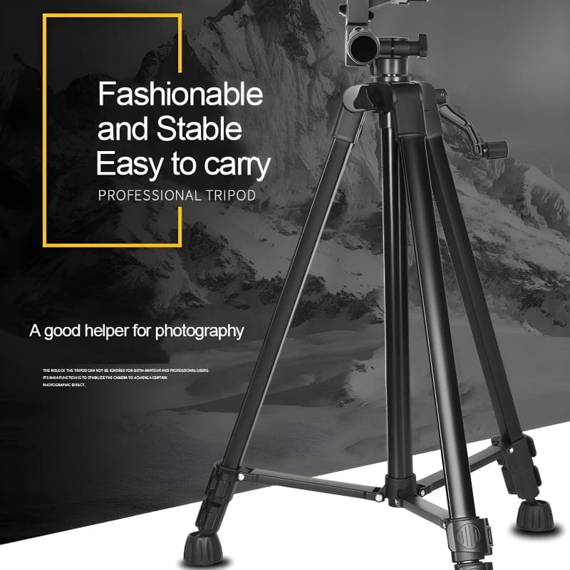 3366 Multi-Functional Professional Lightweight Portable Tripod Stand For Mobile Phones And Cameras - Image 5