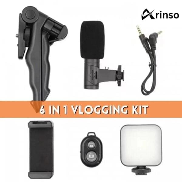 VLOGGING Kit Tripod Shoot Video Ay-49 Video Making Vlogging Kit Tripod - Image 2