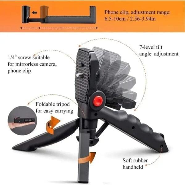 VLOGGING Kit Tripod Shoot Video Ay-49 Video Making Vlogging Kit Tripod - Image 7
