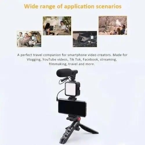VLOGGING Kit Tripod Shoot Video Ay-49 Video Making Vlogging Kit Tripod - Image 6