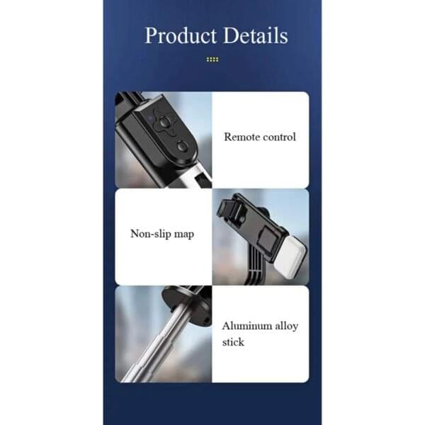 P170S Neepho Original Selfie Stick + Tripod Compatible with iPhone Android for Selfies, Video Recording Vlog - Image 5